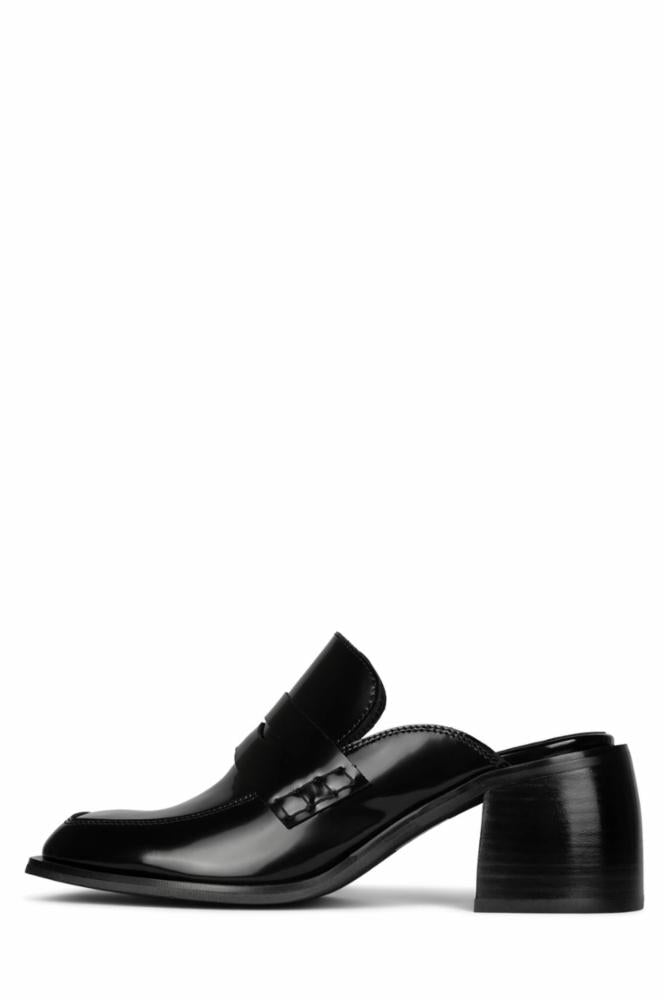 Jeffrey Campbell Women ECOLE BLACK/BOX CALF - Main Image