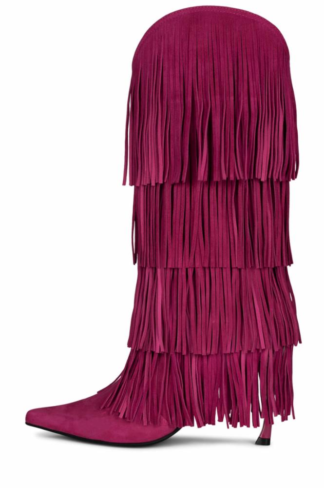 Jeffrey campbell 2024 fringe boots