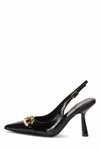 Jeffrey Campbell Women ACCLAIM_CH BLACK CRINKLE PATENT GOLD