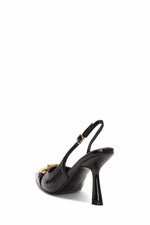 Jeffrey Campbell Women ACCLAIM_CH BLACK CRINKLE PATENT GOLD