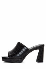 Jeffrey Campbell Women CAVIAR BLACK CROCO/PU