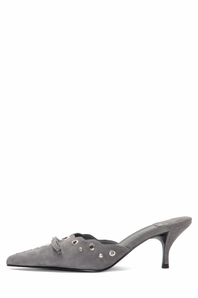 Jeffrey Campbell Women GRATIS GREY SUEDE -SILVER/SUEDE