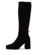 Jeffrey Campbell Women HOTLAVA_K2 BLACK SUEDE/STRETCH