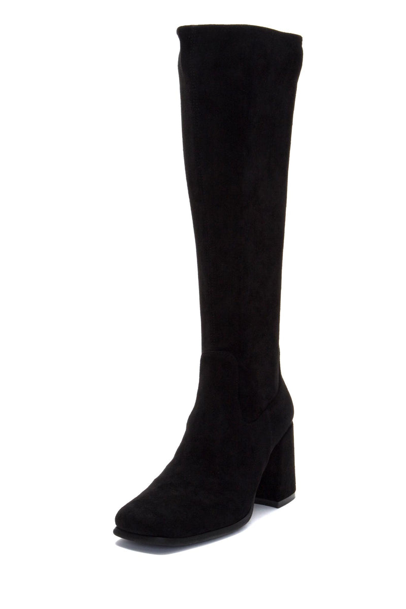 Jeffrey Campbell Women HOTLAVA_K2 BLACK SUEDE/STRETCH