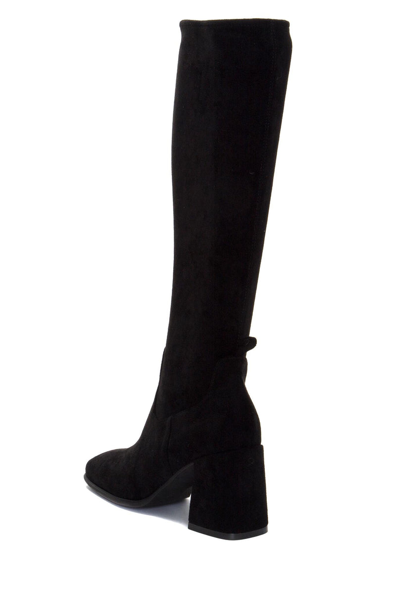 Jeffrey Campbell Women HOTLAVA_K2 BLACK SUEDE/STRETCH