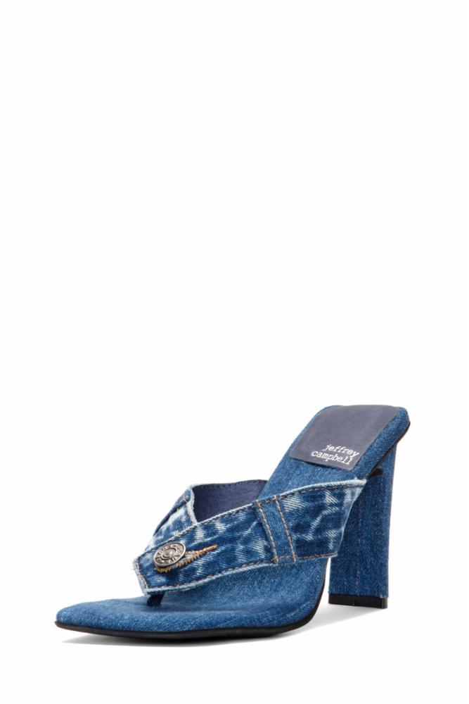 Jeffrey Campbell Women JEANETIC BLUE DENIM