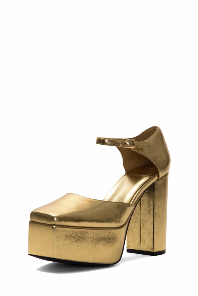 Jeffrey Campbell Women OVR_N_OUT GOLD/METALLIC