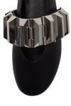 Jeffrey Campbell Women RIGID BLACK PU/SILVER ORNAMENT