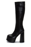 Jeffrey Campbell Women TIMEWARP BLACK/BLACK/POLISH STACK