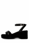 Jeffrey Campbell Women ACTIVATE BLACK CRUSHED VELVET