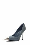 Jeffrey Campbell Women ARIES BLUE DENIM SILVER