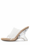 Jeffrey Campbell Women BARE NUDE/SUEDE CLEAR