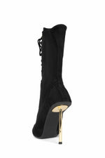 Jeffrey Campbell Women BRINGITON BLACK SUE GOLD FAUX SUE