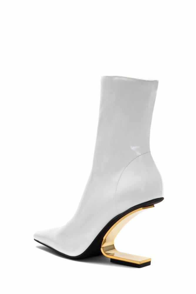 Jeffrey Campbell Women COMPASS WHITE/CRINKLE/GOLD