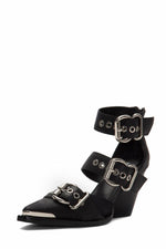 Jeffrey Campbell Women EMILIA BLACK/DISTRESSED SILVER