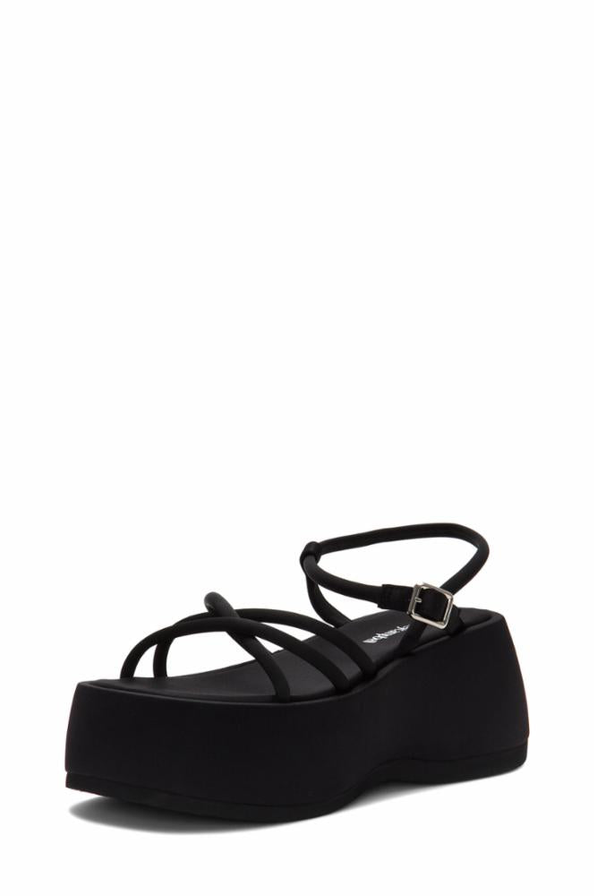 Jeffrey Campbell Women GLOW_UP BLACK NEOPRENE