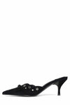 Jeffrey Campbell Women GRATIS BLACK SUEDE-SILVER /SUEDE