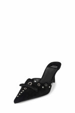 Jeffrey Campbell Women GRATIS BLACK SUEDE-SILVER /SUEDE