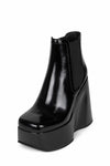 Jeffrey Campbell Women HYPED BLACK BOX COW  LEA