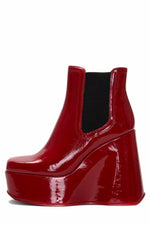 Jeffrey Campbell Women HYPED RED BOX COW  LEA