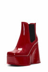 Jeffrey Campbell Women HYPED RED BOX COW  LEA