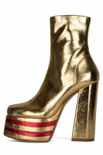 Jeffrey Campbell Women JUST_DANCE GOLD RED PU