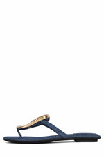 Jeffrey Campbell Women LINQUES_2 BLUE DENIM GOLD