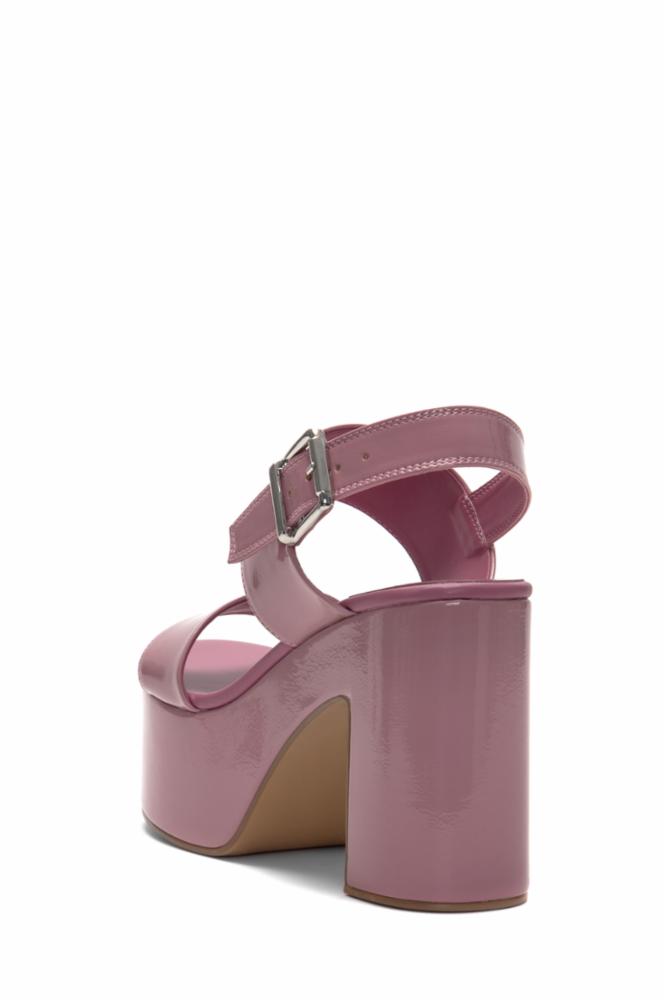 Jeffrey Campbell Women MOODY DARK PINK PATENT