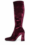 Jeffrey Campbell Women NAISSANCE WINE CRUSHED VELVET FAUX SUE