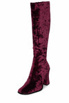 Jeffrey Campbell Women NAISSANCE WINE CRUSHED VELVET FAUX SUE