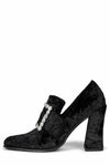 Jeffrey Campbell Women NOSTALGIA BLACK CRUSHED VELVET SILVER