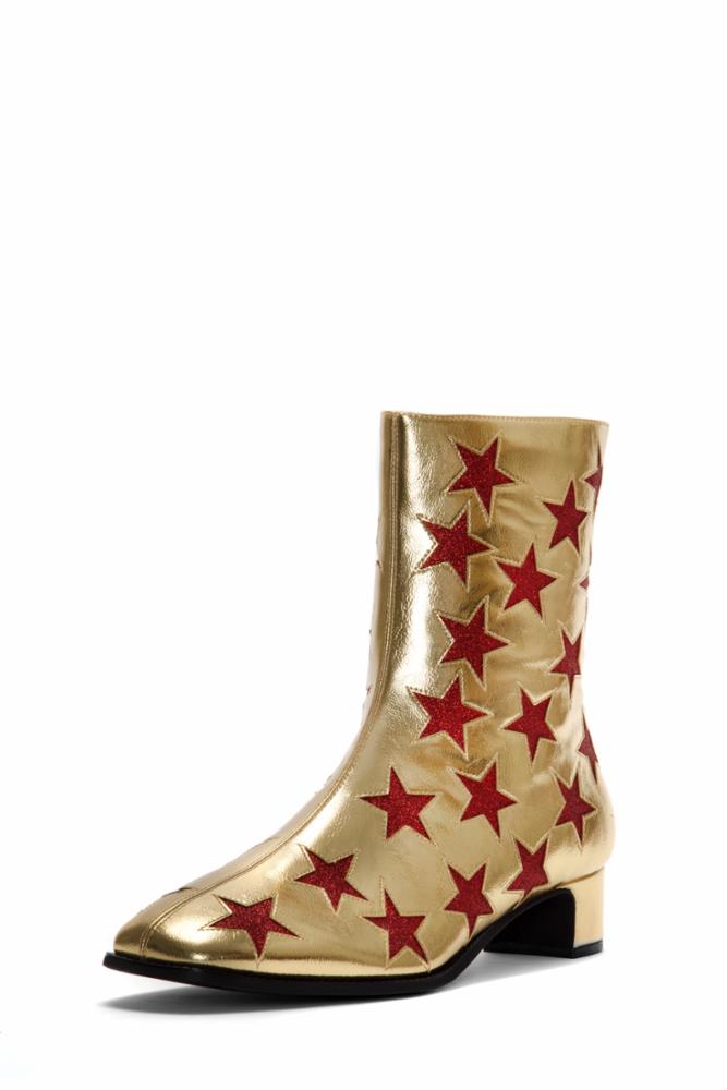 Jeffrey Campbell Women ON-MARS GOLD RED/GLITTER