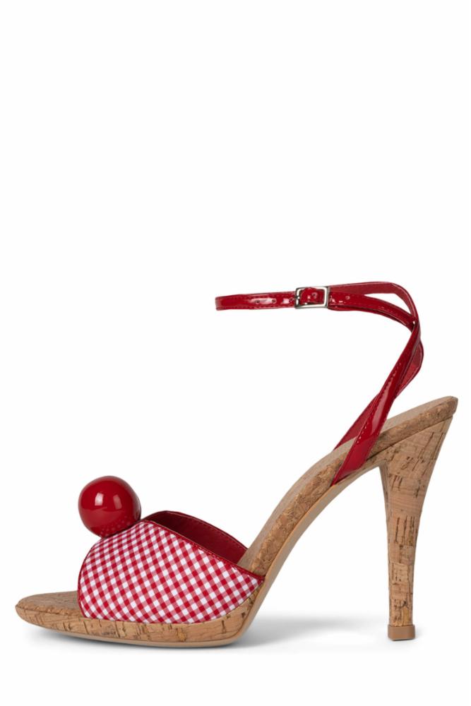 Jeffrey Campbell Women POM_POM RED PLAID