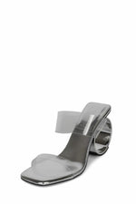 Jeffrey Campbell Women RITE_ROUND SILVER CLEAR