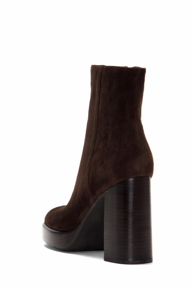 Jeffrey Campbell Women SPACED BROWN SUEDE/BROWN STACKED