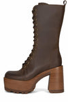 Jeffrey Campbell Women THEBAND_LU BROWN TAN POLISH STACK