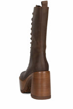 Jeffrey Campbell Women THEBAND_LU BROWN TAN POLISH STACK