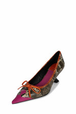 Jeffrey Campbell Women TORPEDO_2 PINK PAT BEIGE SNAKE ORANGE