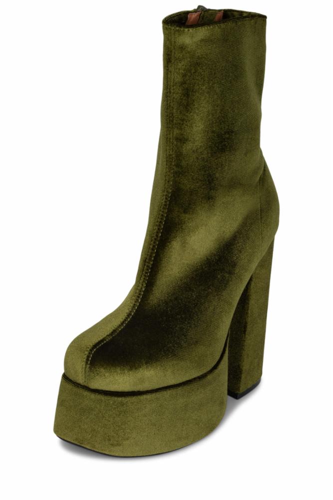 Jeffrey Campbell Women WIDOW_SM OLIVE VELVET