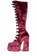 Jeffrey Campbell Women XANDRA_KH ROSE CRUSHED VELVET