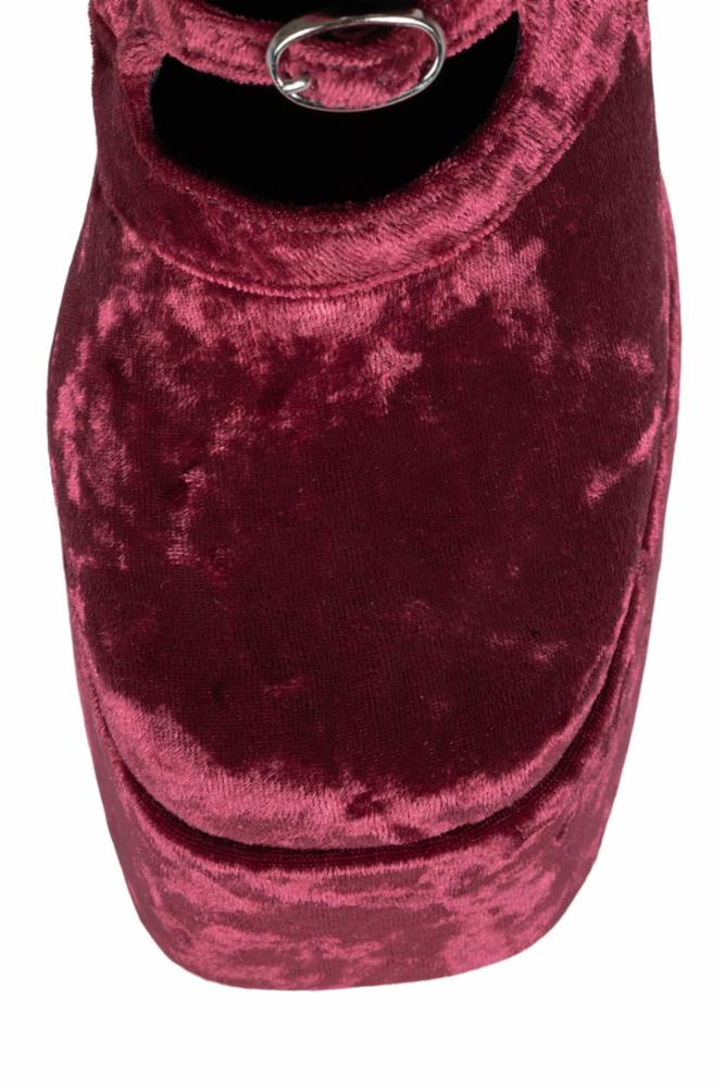 Jeffrey Campbell Women XANDRA_KH ROSE CRUSHED VELVET